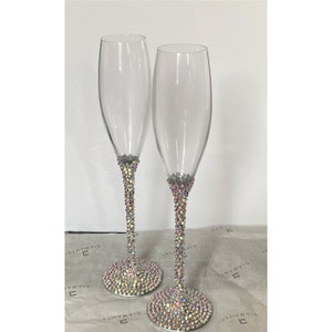 Hochzeit Toast Bling Champagner Flöten