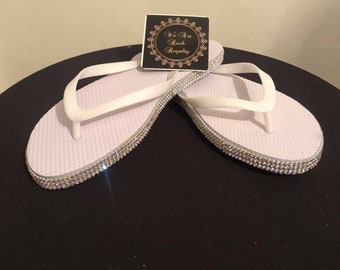 Wedding Flip Flops For Guests Etsy