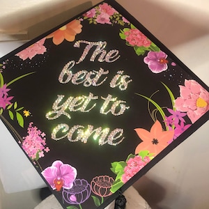 Custom Bling Graduation Cap Topper, Graduation Hat, graduation cap, personalised graduation cap