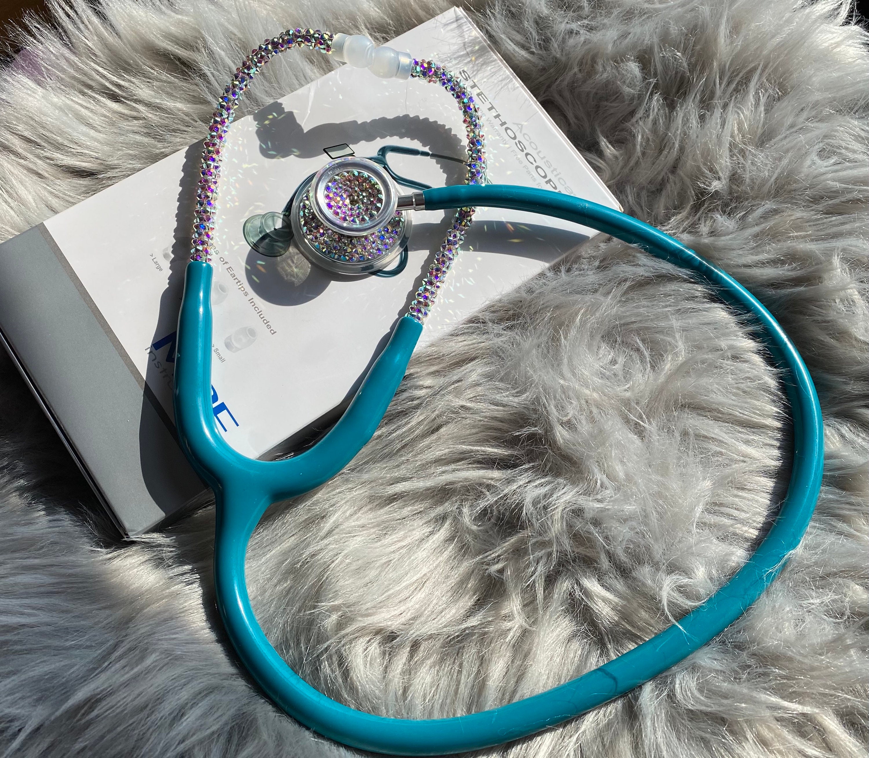 Custom Bling Stethoscope and Case Set Etsy