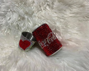 Rhinestone Coca-Cola Bling Can – Crystal Coke Can Decor, Sparkly Vanity Accessory, Glam Room Decor, Custom Soda Can Gift