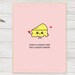 Valentine's Day Card Printable, Cheesy Card Printable, Valentine Gift ...