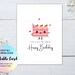 Cake Birthday Card, Birthday Pun Card, Cute Food Pun Birthday Card ...