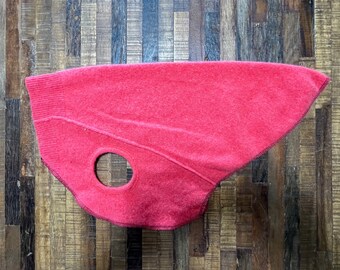 Repurposed Cashmere Big Dog Sweater: Canine Cardigan (Fits 25-40 lbs)