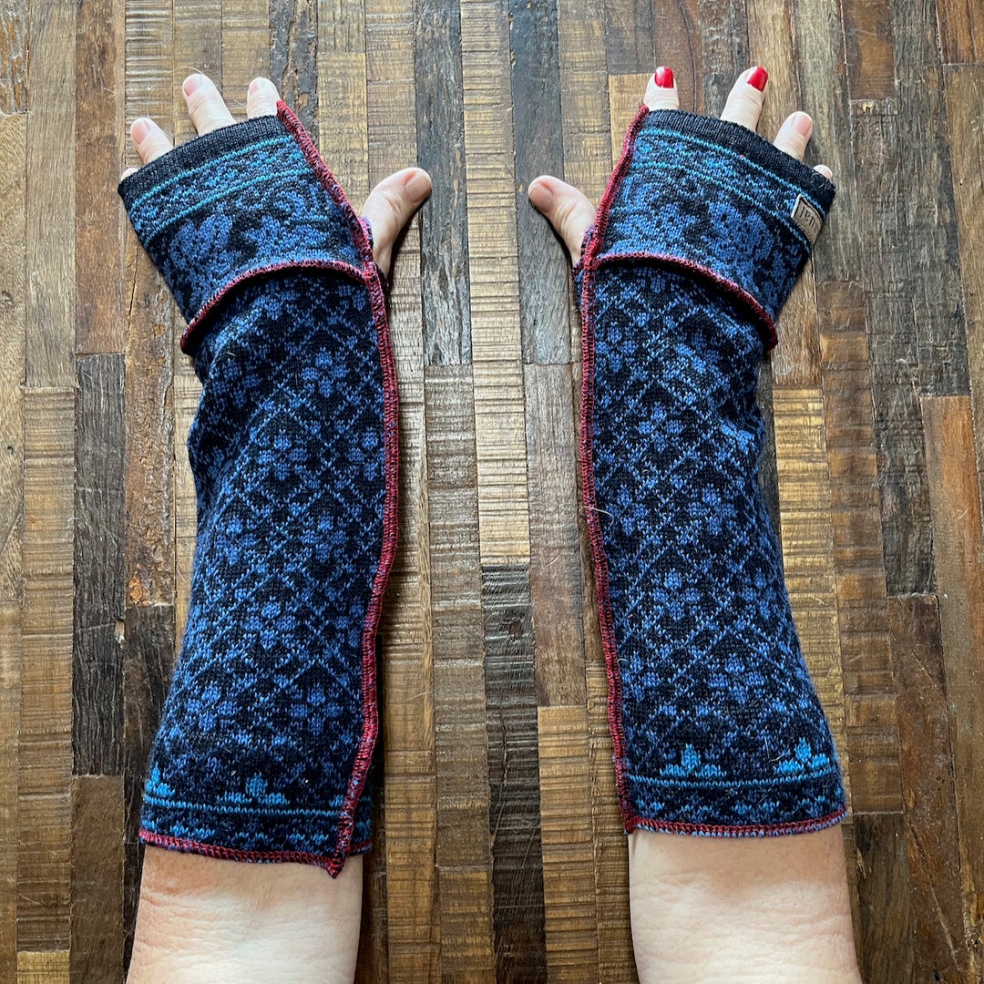 Punk Arm Warmers GIFT FOR MEN Dog Walker Mittens Writing Etsy