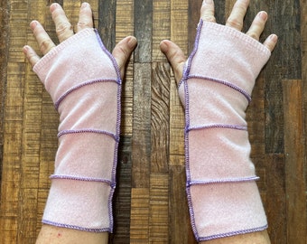 Punk Arm Warmers - Dog Walker Mittens - Writing Gloves - Peasant Gloves