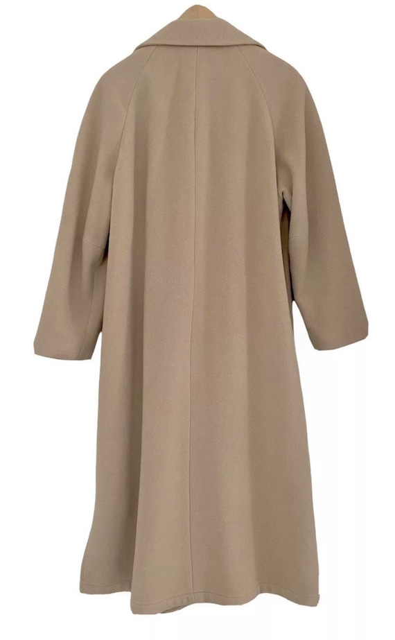 MARCONA Ladies Camel Coat Overcoat Virgin Wool Angora Full