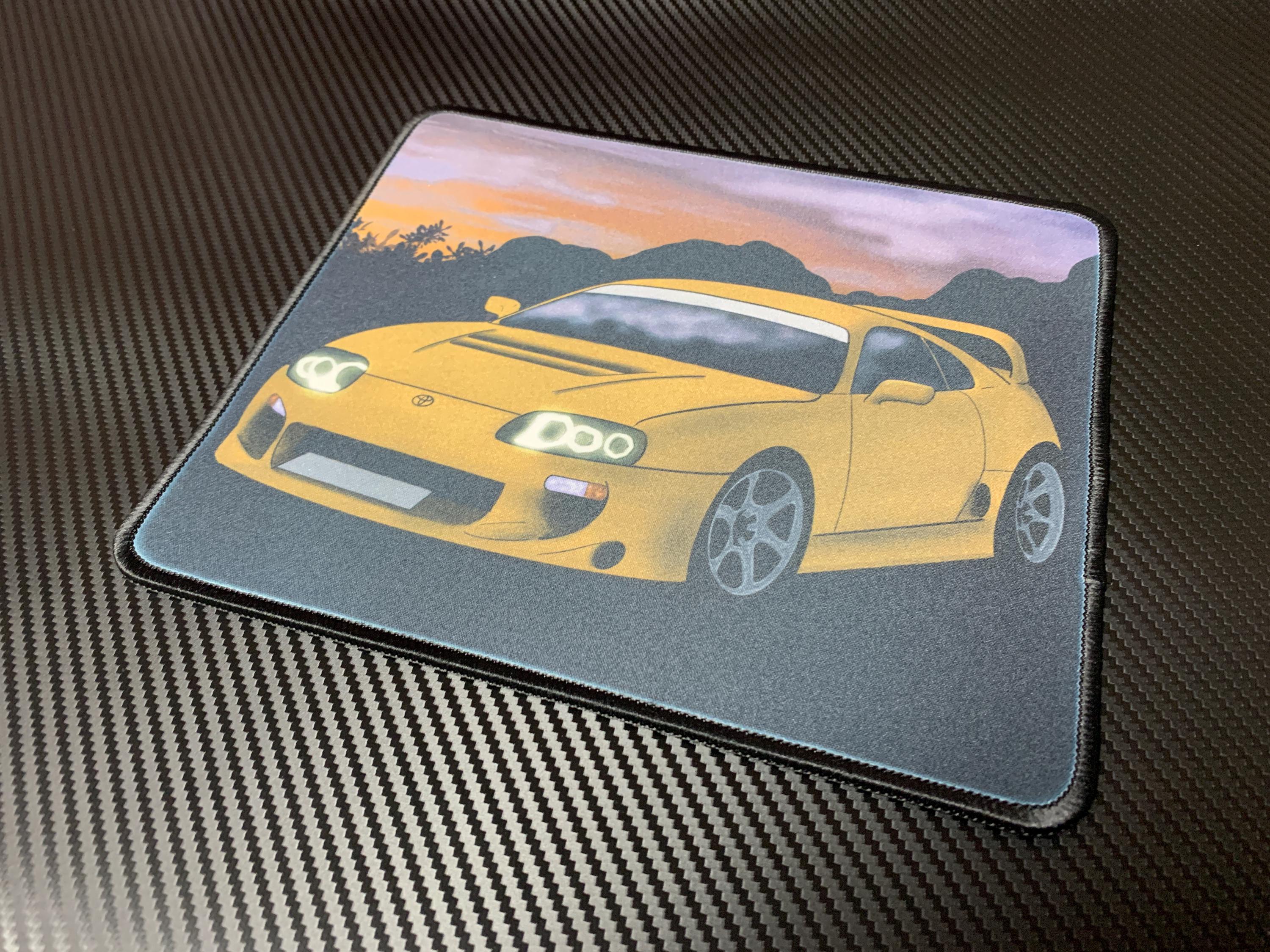 Toyota Supra Mk4 Artwork Mouse Mat | Japanese Car TRD GR 2JZ Celica MR2 ...