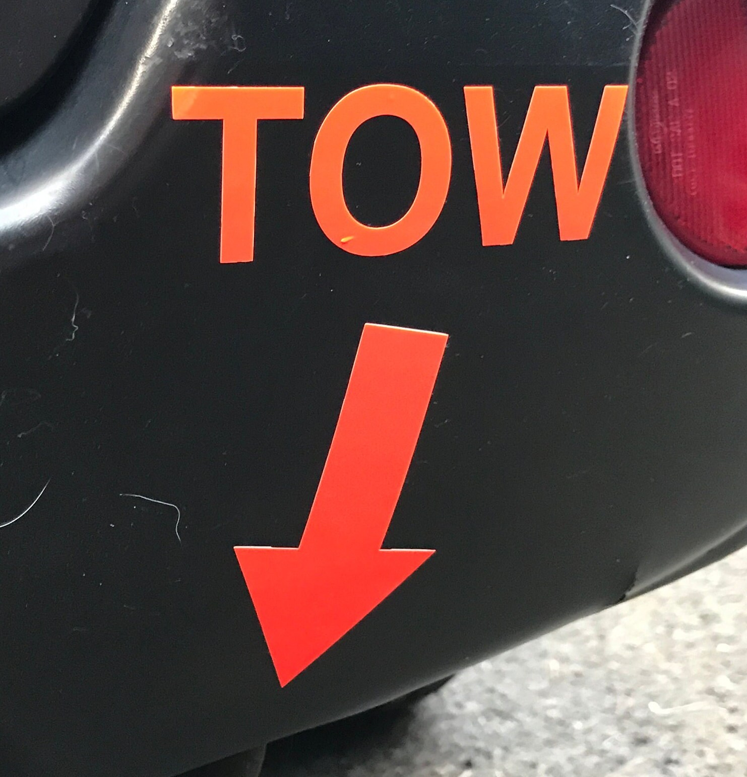 Fluorescent TOW Arrow Stickers X2 (large) - Orange | Race Rally Track ...