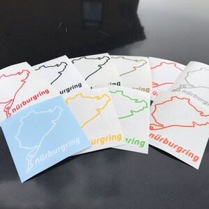 Nurburgring Sticker - Choose Your Colour | Race Rally Track Stance ...