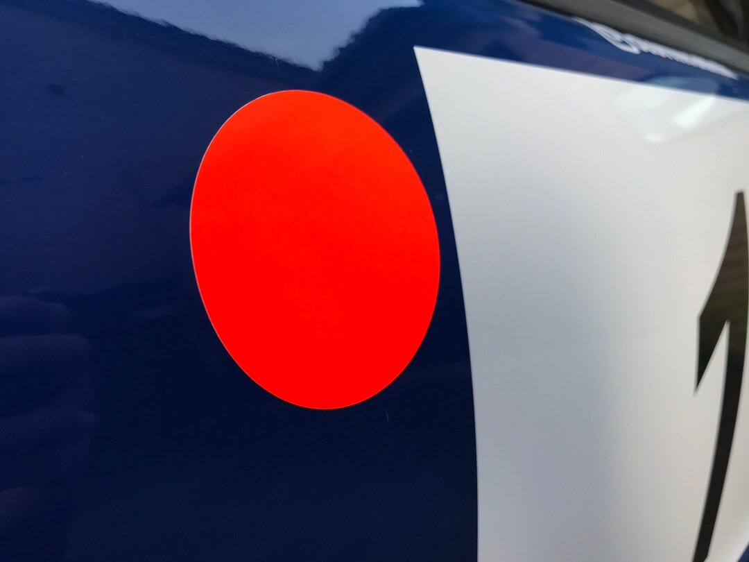 Motorsport UK Methanol Fluorescent Orange Stickers X2 - Etsy