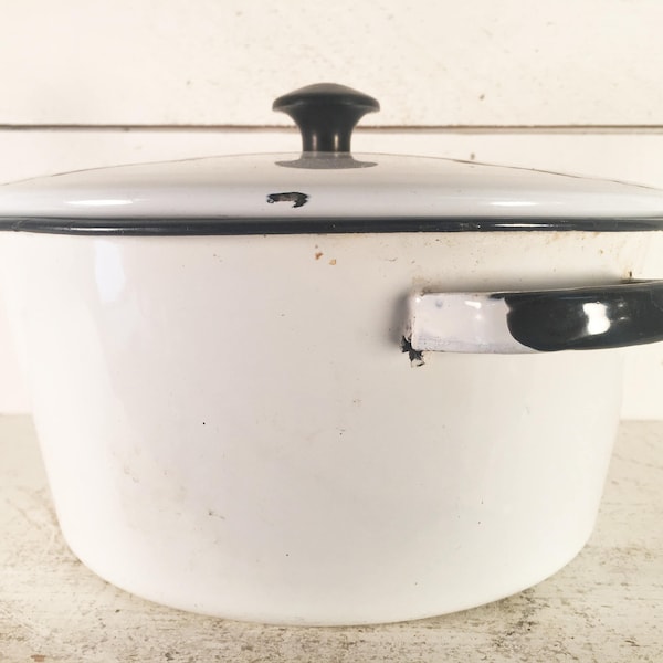 Enamelware Stock Pot Etsy
