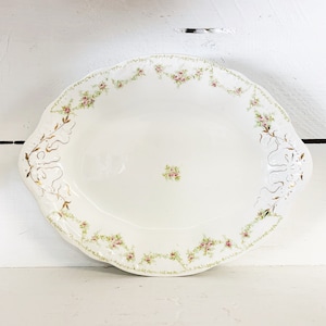 Vintage Johnson Bros Platter English Porcelain Platter Royal Semi Porcelain Johnson Bros. Classic English China Platter