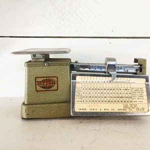 Vintage 1968 Triner Postal Scale/Vintage Farm Kitchen Decor/Old Scale