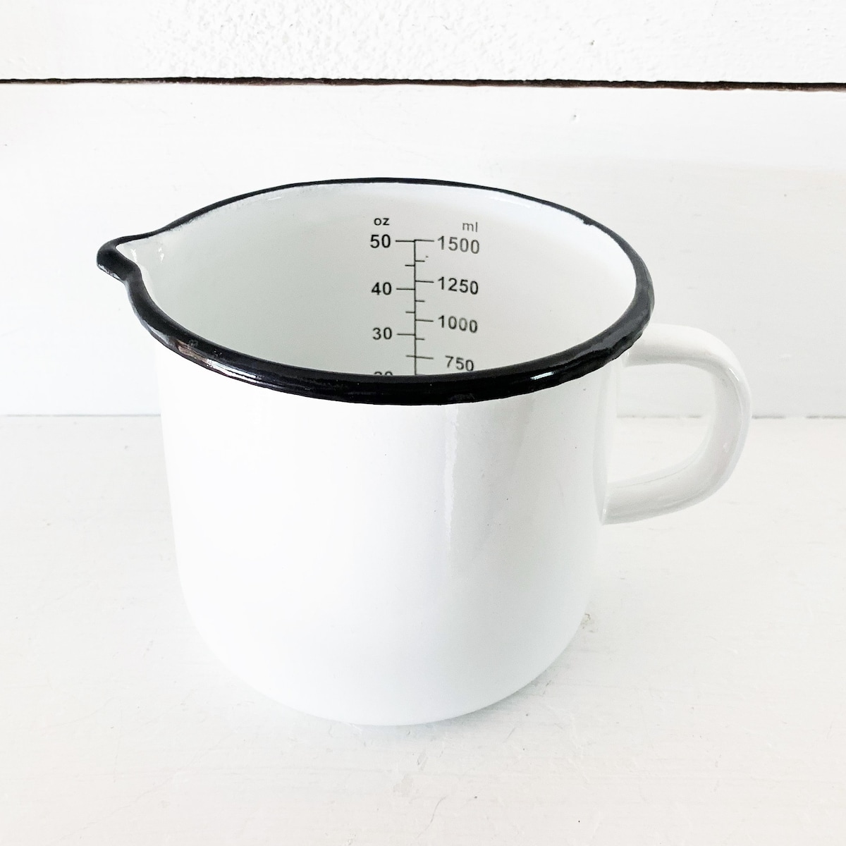 Enamelware Pitcher Measuring Cup
