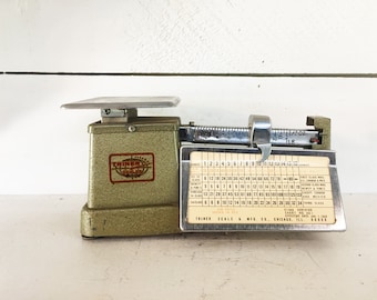 ヴィンテージ 1945年製 Triner Air Mail 郵便スケール：素朴なオフィス 