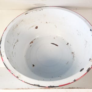 Sehr großes und sehr tiefes rustikales weißes und rot | Etsy