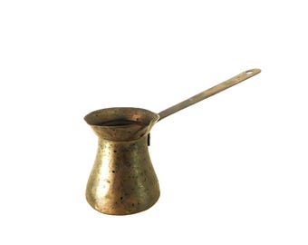 Vintage Brass Turkish Style Ladle/Butter Warmer/Solid Brass #5 Ladle