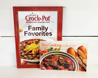 Crockpot Slow Cooker Vintage Cookbooks Pair of Crockpot Cookbooks