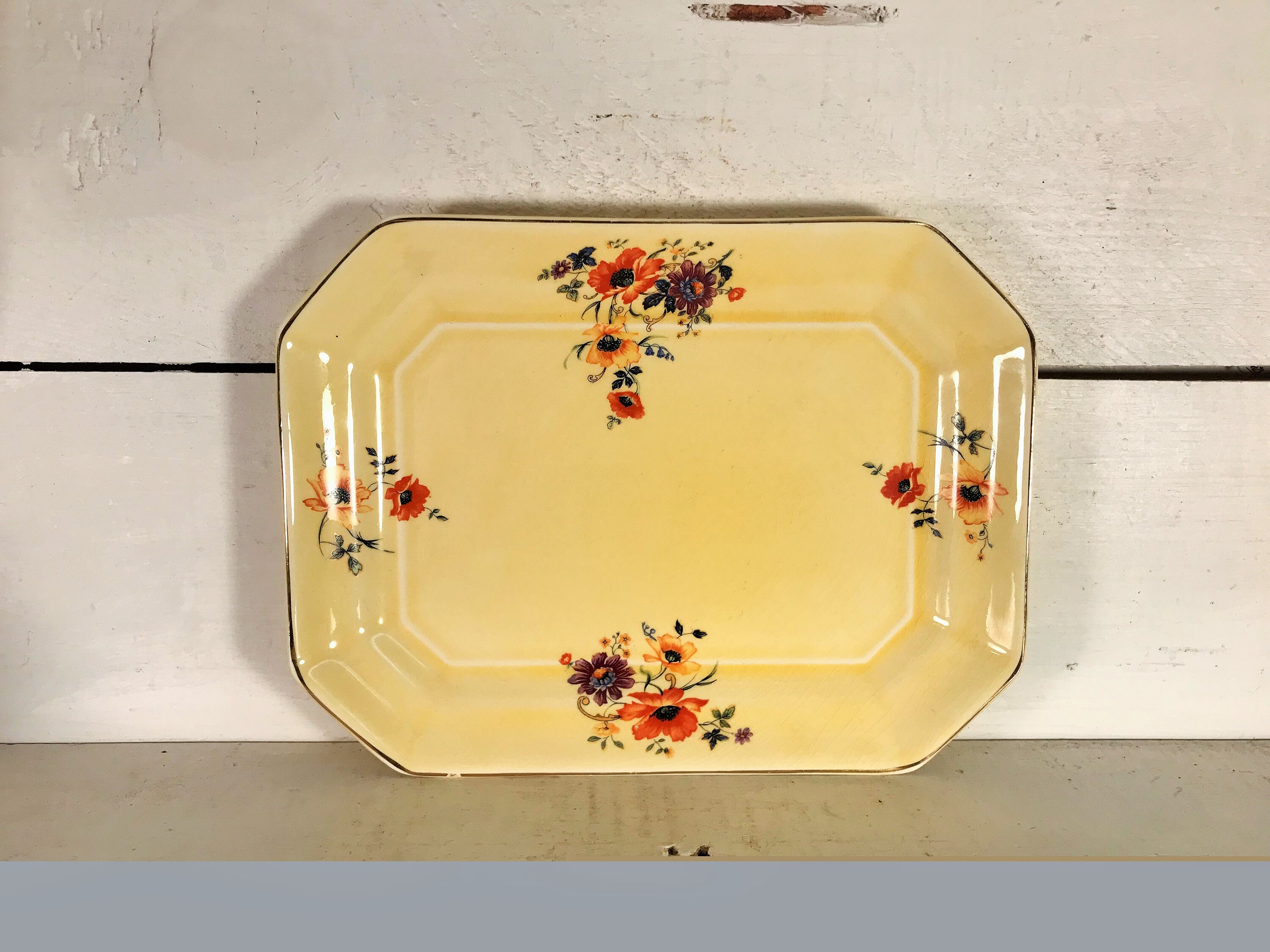 Vintage Limoges China Co. Made in the USA Golden Glow Etsy