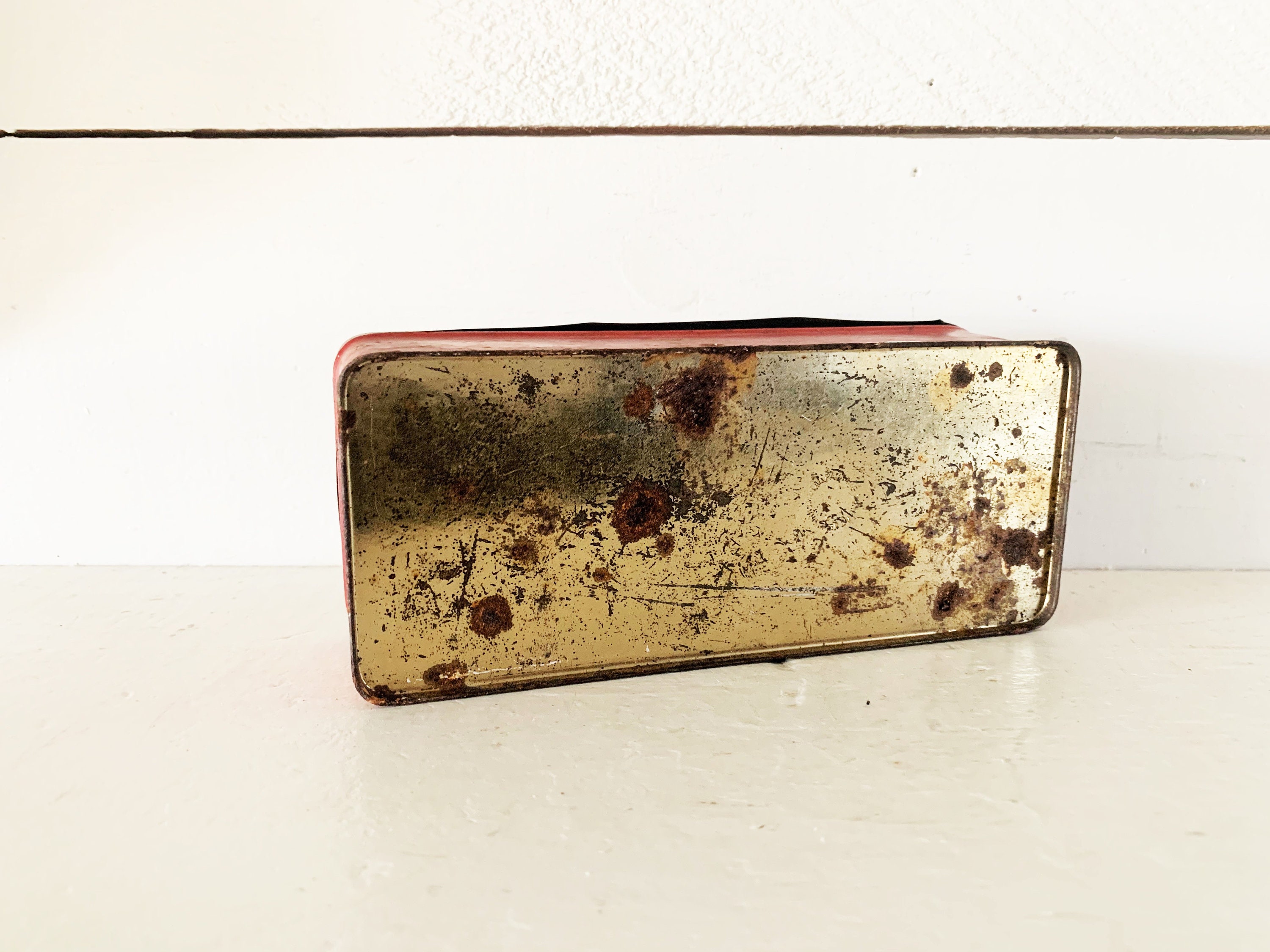 Set of 4 Vintage J.L. Clark 1970's Metal Tin Kicthen