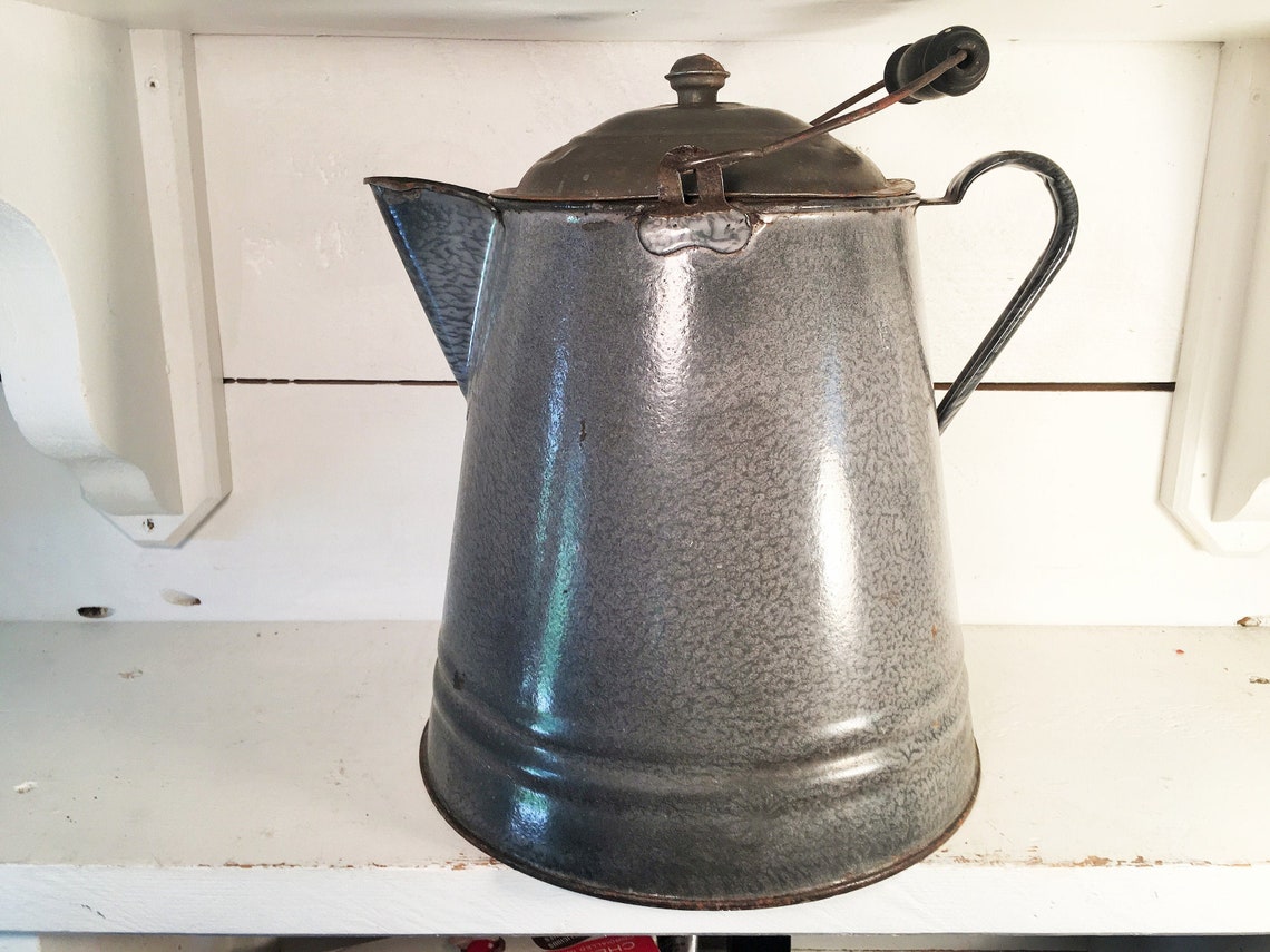 Sehr großer rustikaler nicht wasserhaltender Graniteware | Etsy