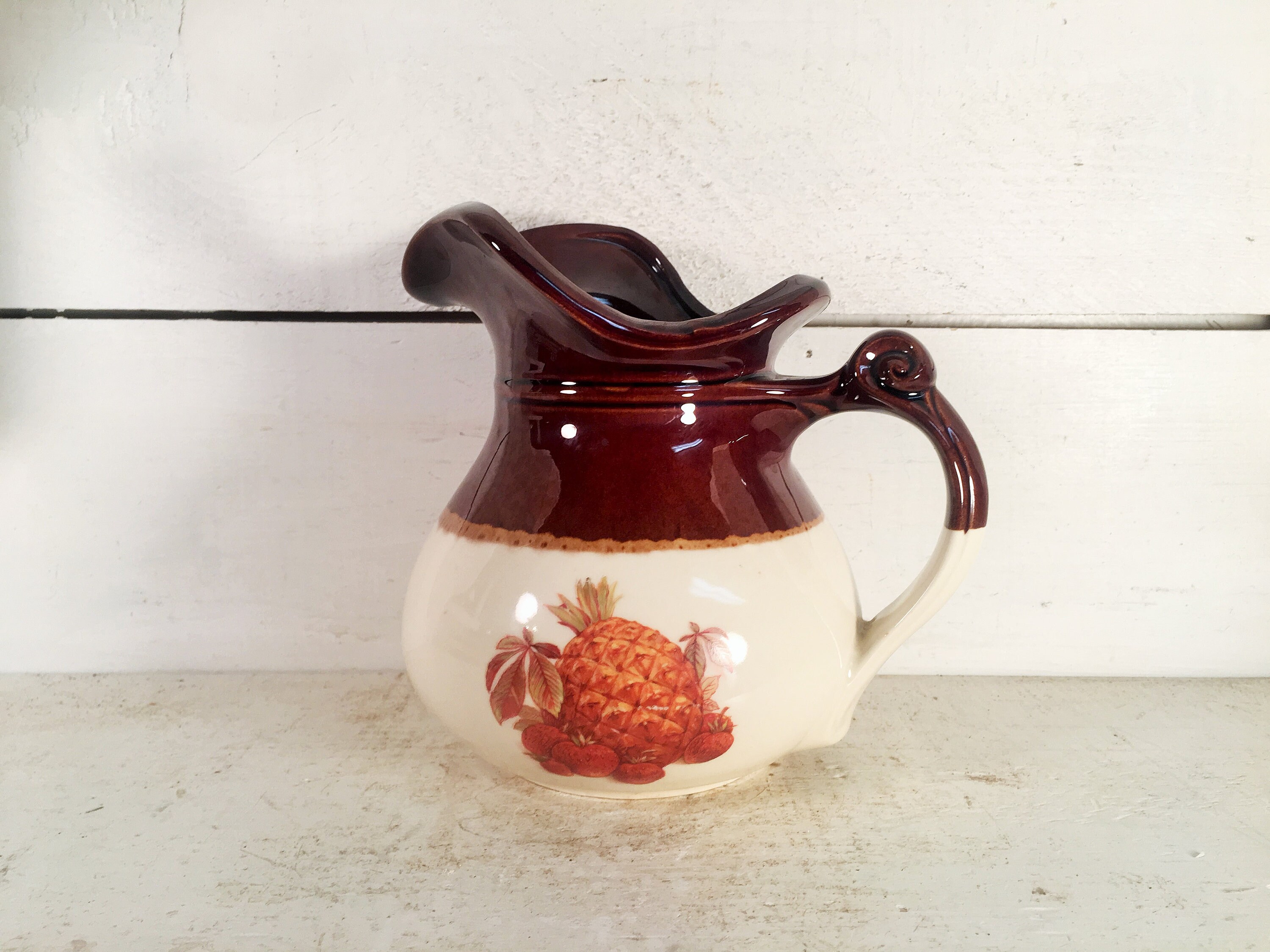 Vintage Mccoy 7515 Marked Pitcher/farmhouse Kitchen Collectible