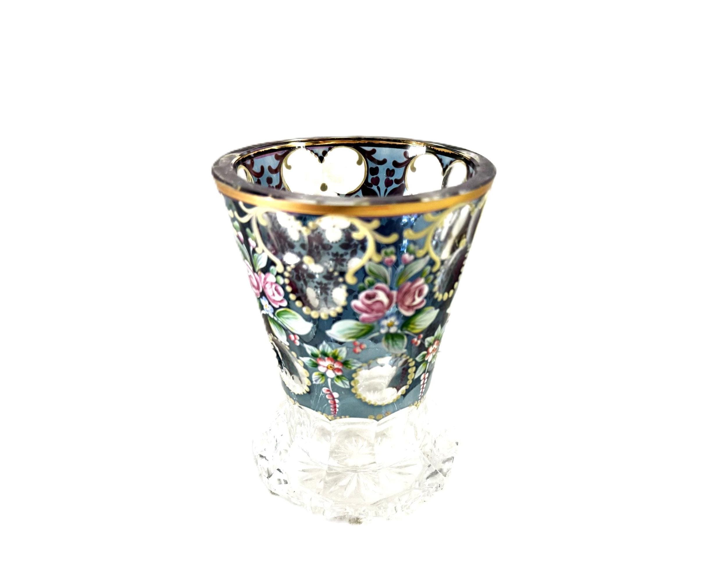 Bohemian glass vase - Etsy 日本