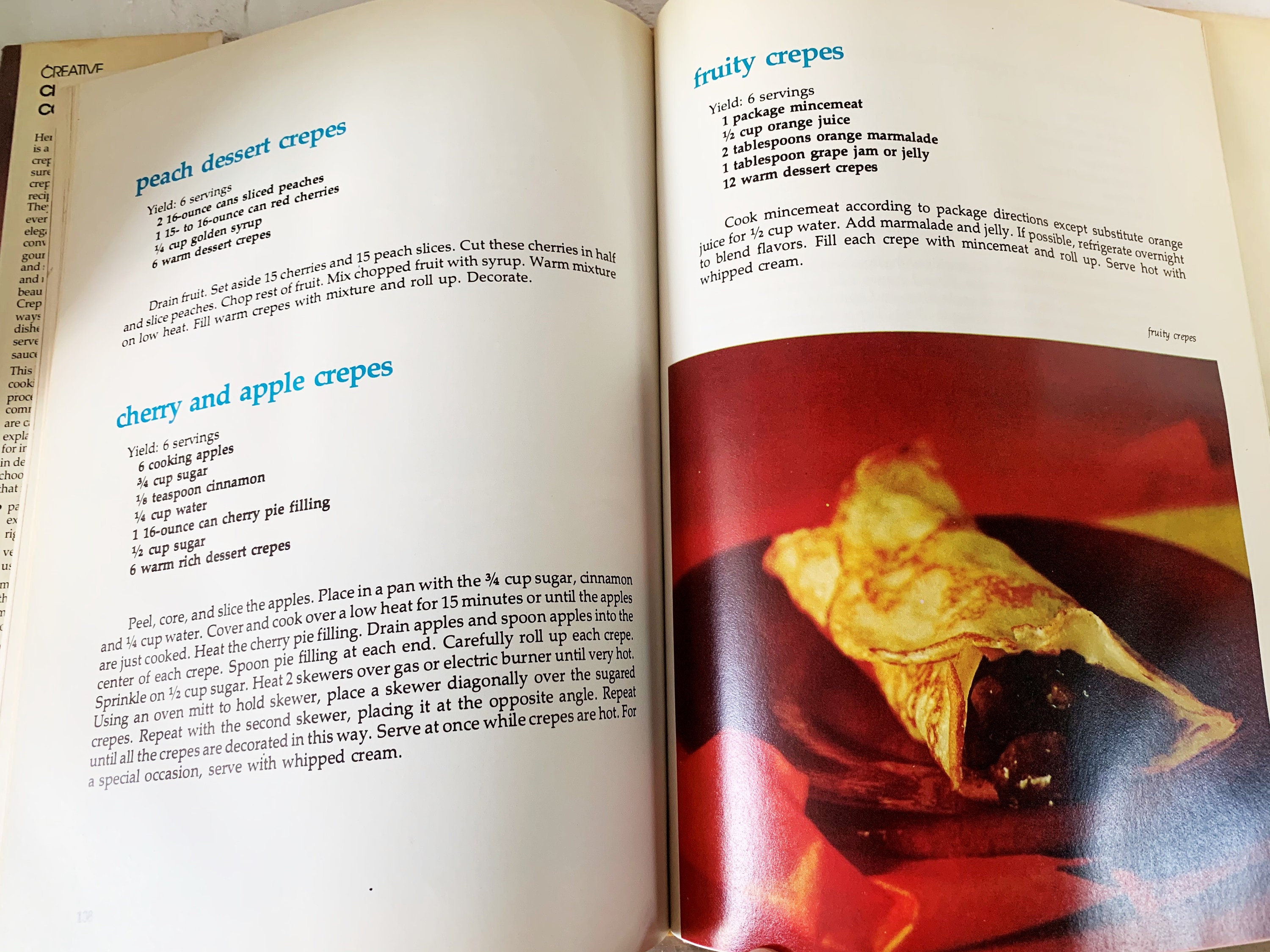 1976 Hardcover Edition of Creative Crepe Cooking Etsy