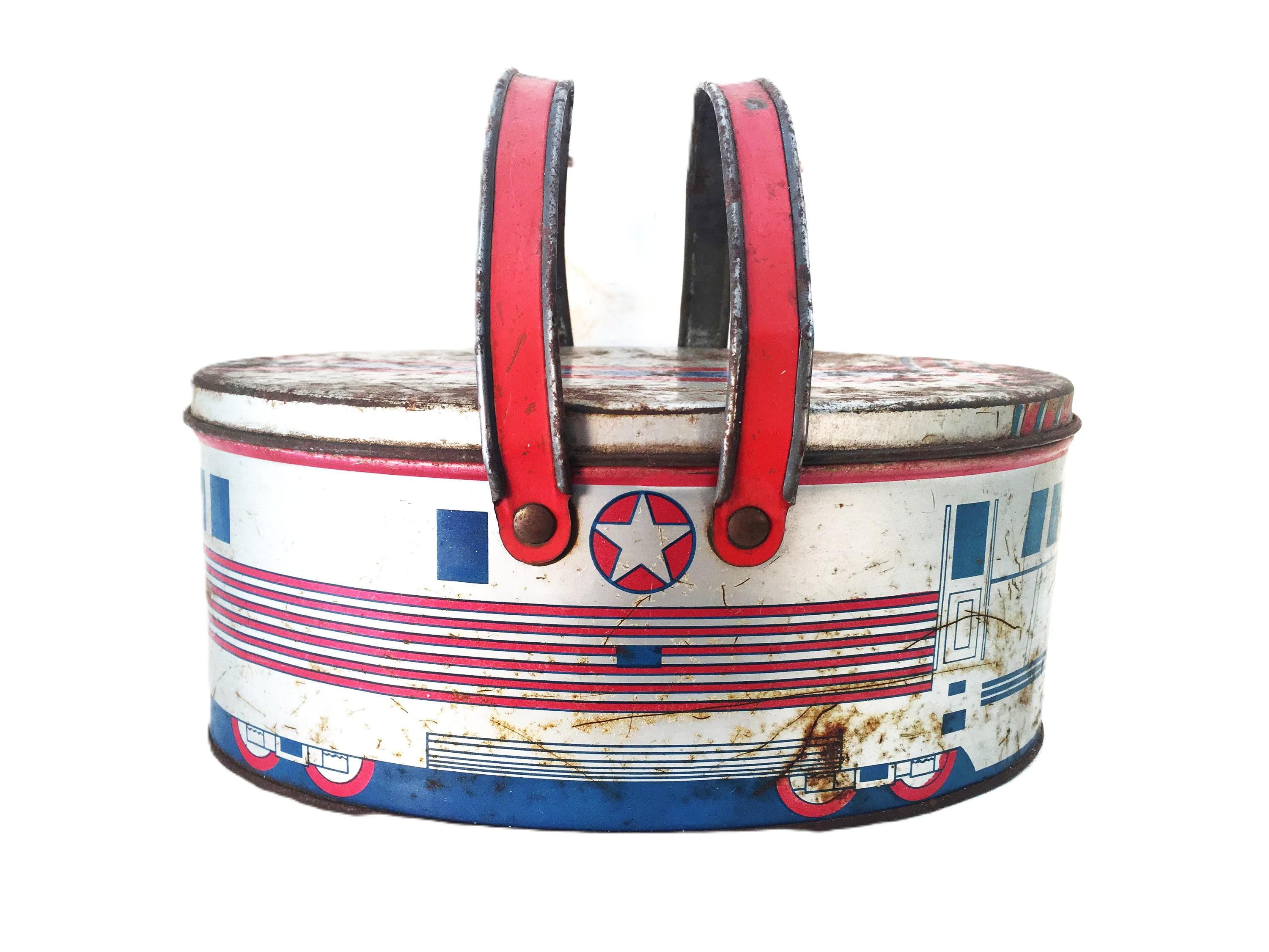 Antique Art Deco Zephyr Silver Train Collectible Tin/lunch Box