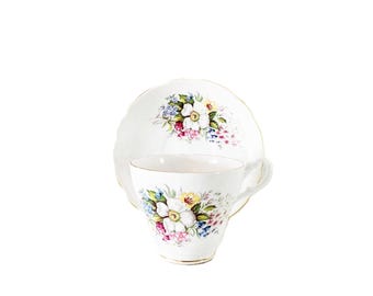 Vintage Royal Ascot Engelse theekop en bijpassende schotel Engelse thee