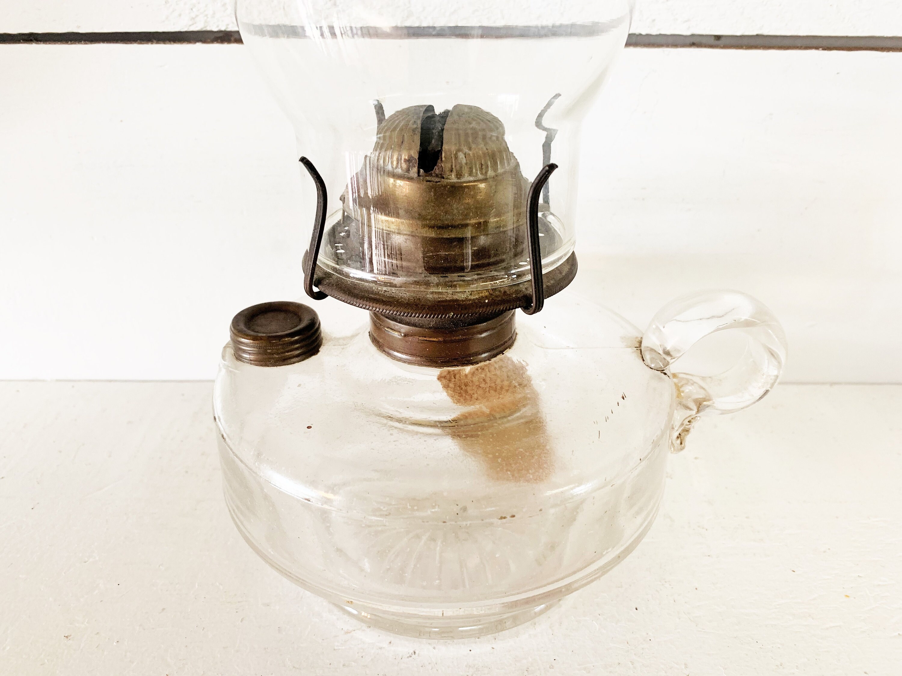 Antique Glass Finger Kerosene Oil Lamp/Kerosene Lamp/Finger Etsy