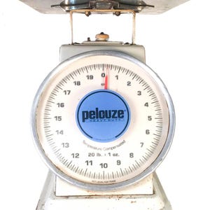Vintage Pelouze 20lb. Farmhouse Kitchen Scale Decorative Kitchen Scale Collectible Produce Countertop Kitchen Scale Farmhouse Kitchen Scale