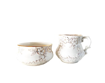 Antique LaBelle China Bedroom Set Cup and Basin Antique Vanity Décor