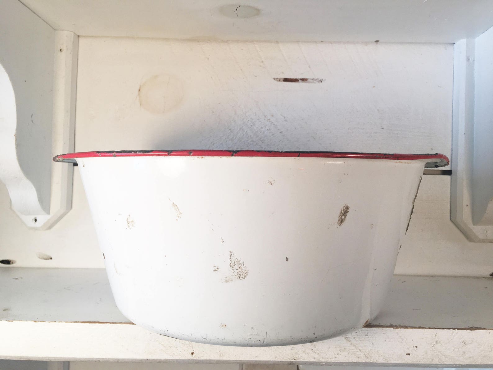 Sehr großes und sehr tiefes rustikales weißes und rot | Etsy