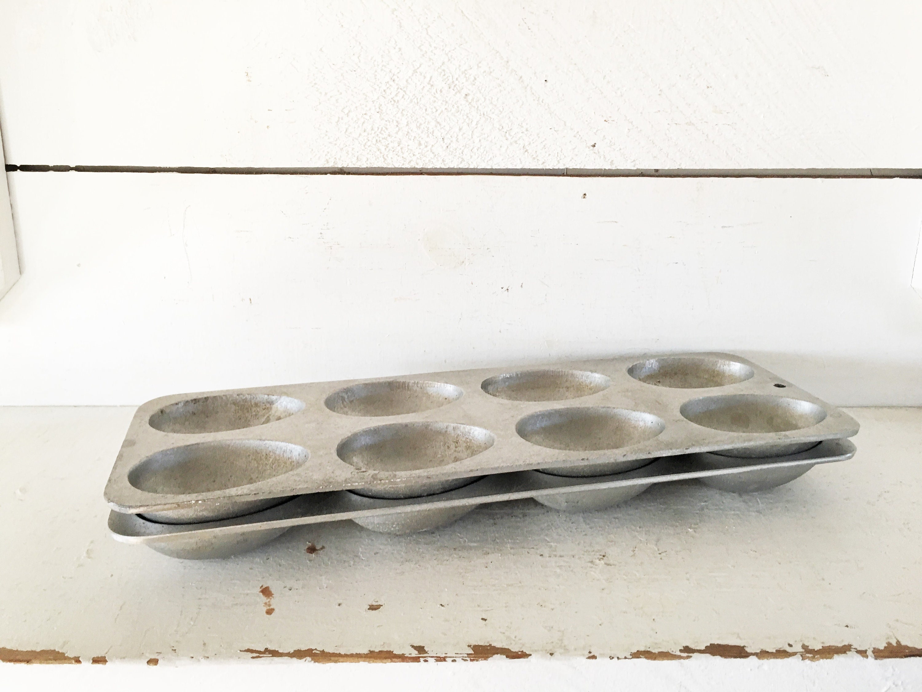 Pair of Vintage Cast Aluminum Egg Shaped Molds/Vintage Baking Etsy