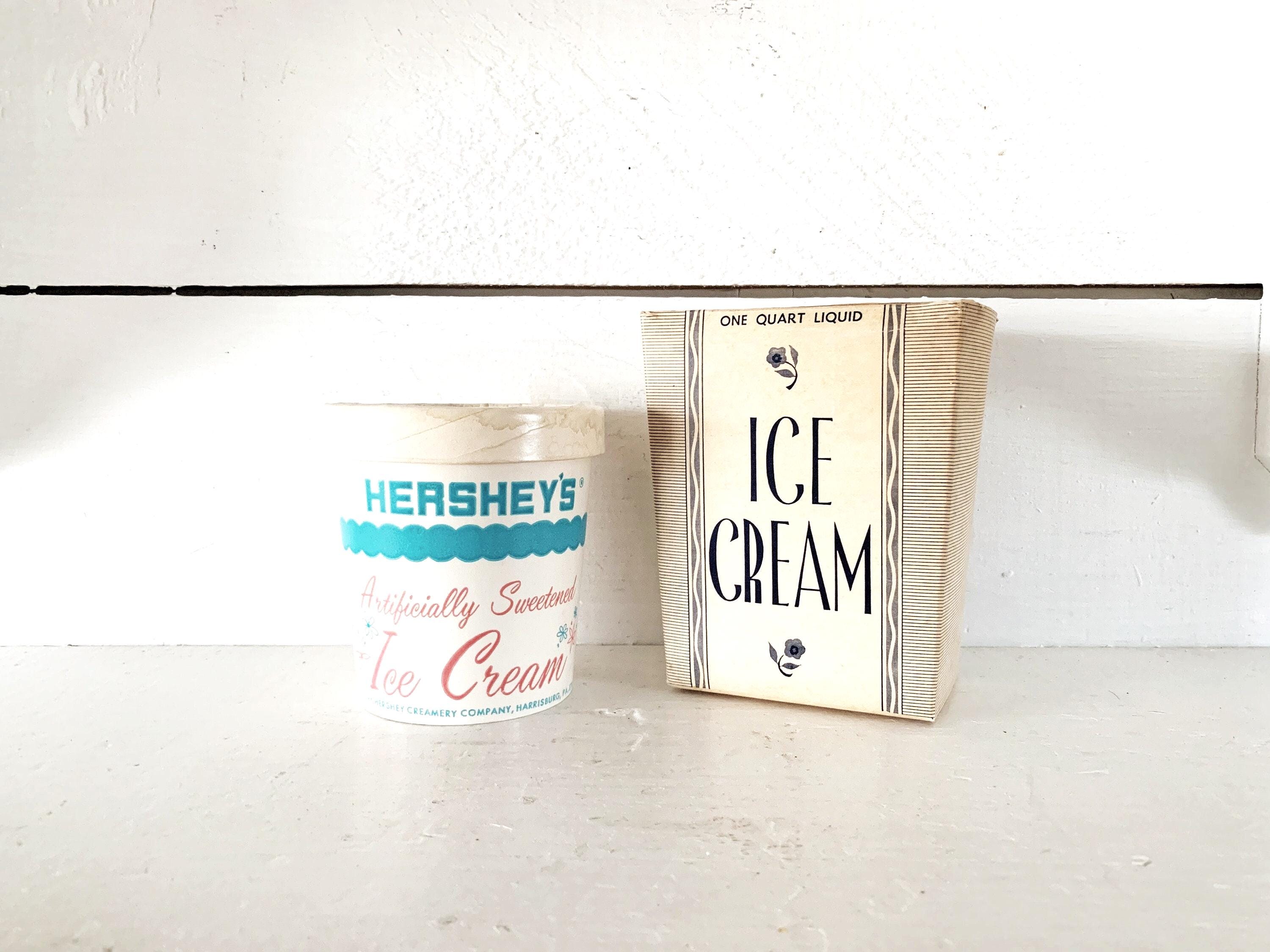 Vintage Ice Cream Containers Hershey's Ice Cream Pint Bloomer