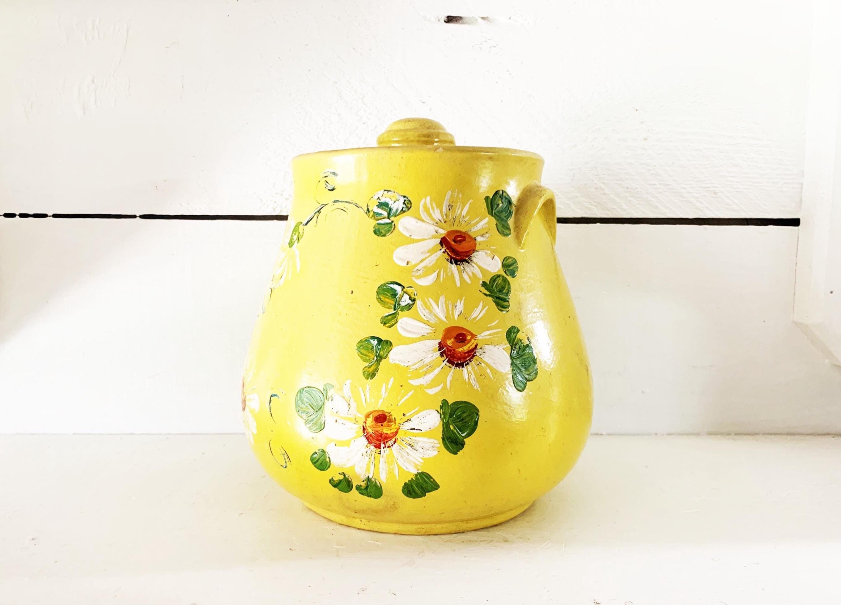 RANSBURG ランズバーグ キャニスター 缶 6点セット 黄色 花 Ransburg Yellow - Etsy