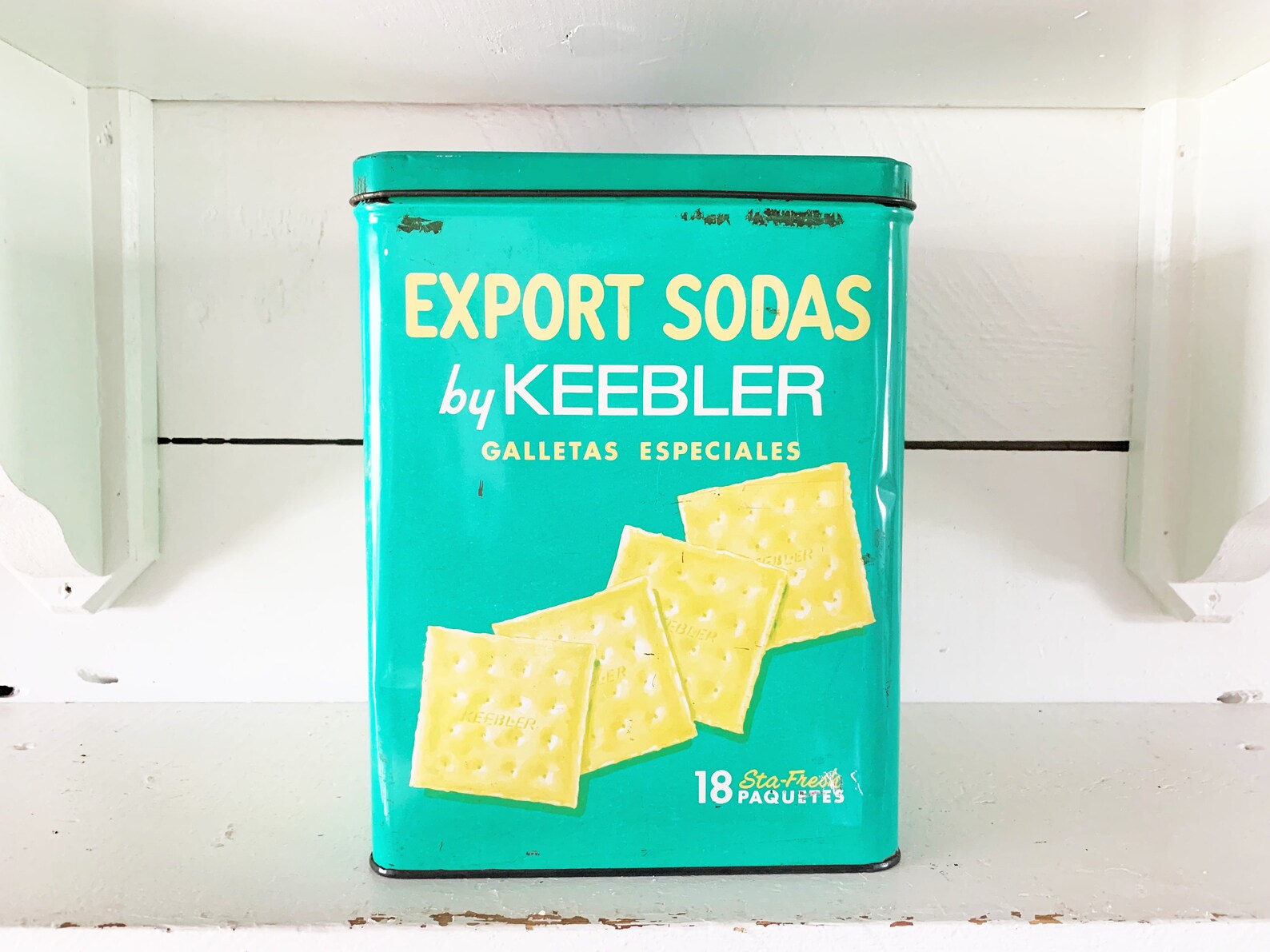 Large Very Rare Vintage Keebler Soda Cracker Tin/large Cracker Etsy