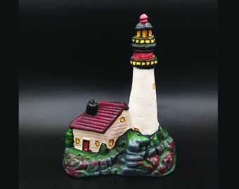 Doorstopper Lighthouse, Cast Iron Door stop, Heavy Door Wedge, Lighthouse Décor, Beach House Décor, Solid Heavy Door Stop, Country Home