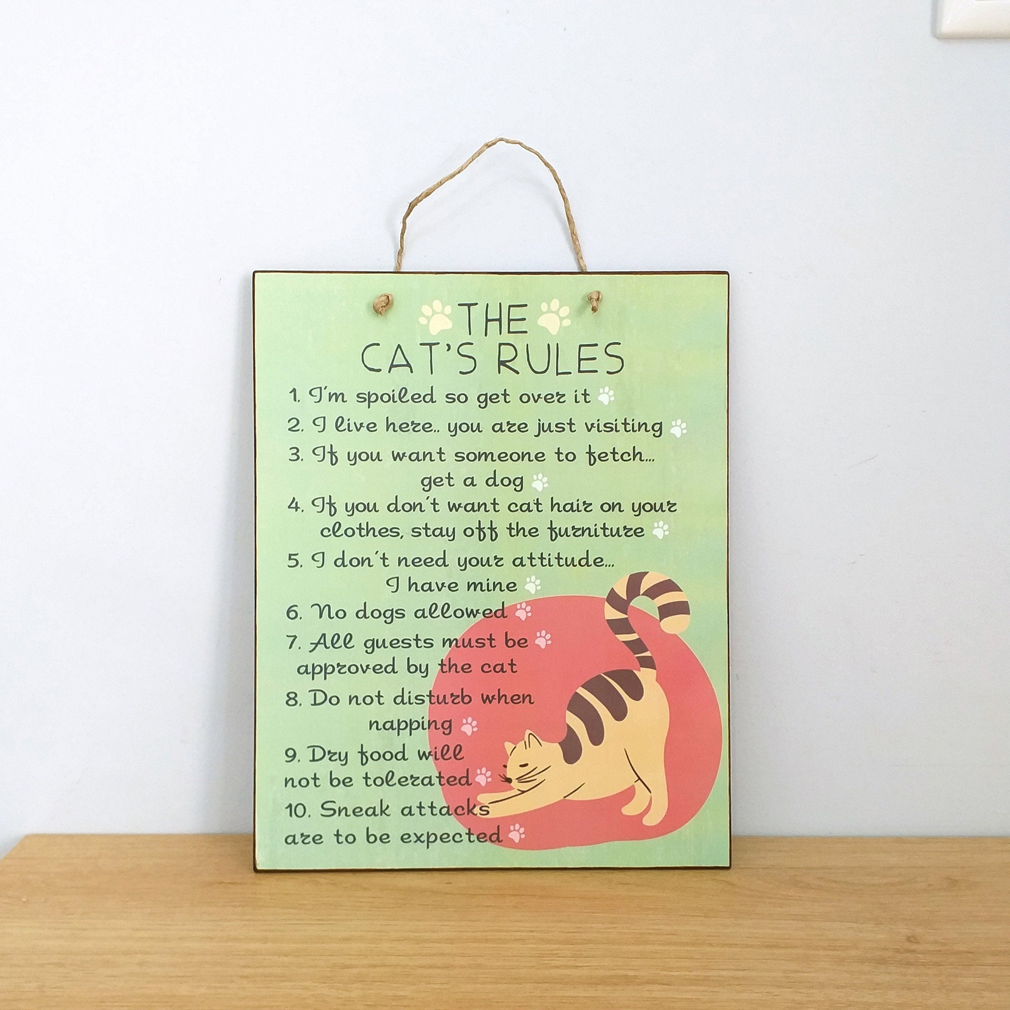 Cat Poster & Canvas, The Cat Rules - Wall Art, Home Decor For Cat Mom, -  OhaPrints