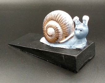 Door Stop, Cast Iron Snail Doorstopper, Heavy Door Wedge, Snail Décor, Garden Décor, Solid Heavy Doorkeeper, Country Home Décor