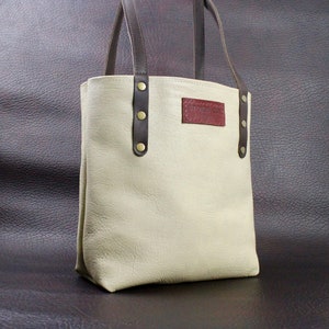 Small Leather Tote Bag