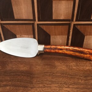 Vintage Amway Stainless Steel and Faux Bois Bakelite Cheese Knife or Spreader