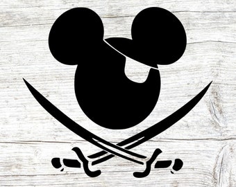 Mickey pirate svg, disney pirate svg, disney svg, mickey svg, pirate svg