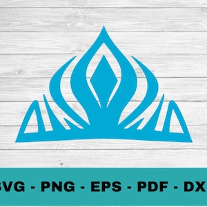 Gefrorene Krone svg, Prinzessin Krone svg, Plotterdatei für Cricut Silhouette, Elsa Krone Clipart, svg, png, dxf, eps, Schneidedatei