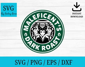 Maleficent's dark roast SVG File Descendants SVG Maleficent halloween svg,  coffee svg, Maleficent coffee svg, Instant Downlaod, cut files