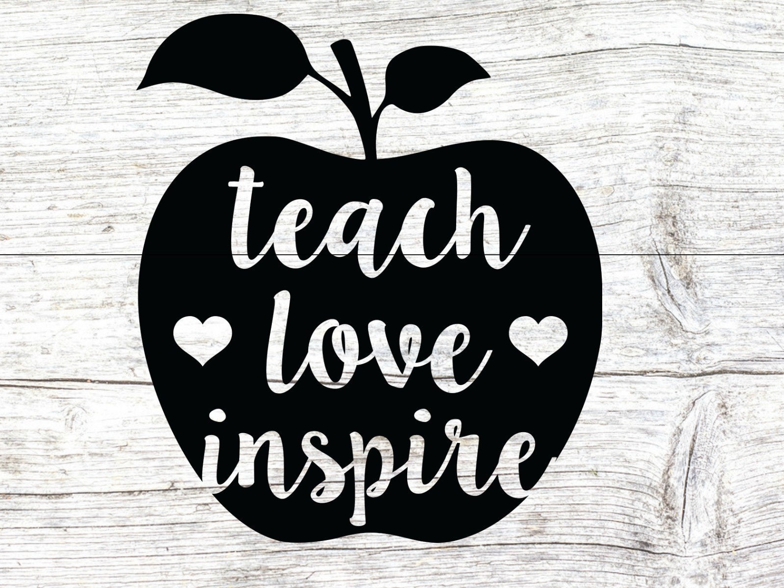 Download Teach love inspire svg teacher svg school svg teach svg | Etsy