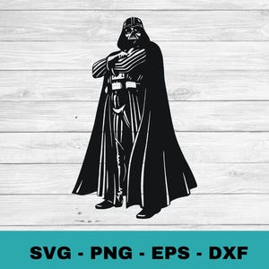 Darth Vader Svg, Darth Vader Clipart, Star Wars Svg For Cricut, Darth Vader Png, Darth Vader Stickers, Instant Download, eps, png, pdf, dxf