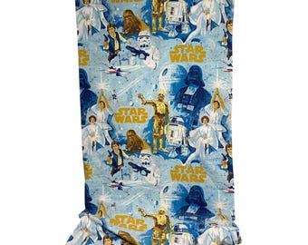 Vintage 1977 Bibb A New Hope Star Wars tweepersoons plat laken blauw blauw